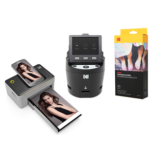 Scanza Film Scanner & Photo Dock Printer w/ 40pk Printer Cartridge
