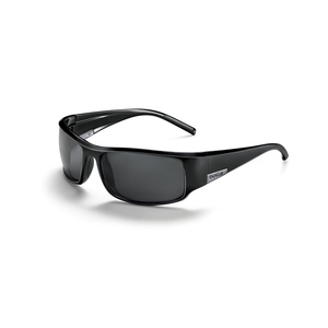 King Shiny Black Sunglasses w/Polarized TNS Lenses