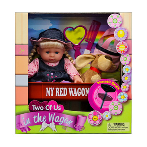 Kid Concepts Baby Doll With Wagon Playset