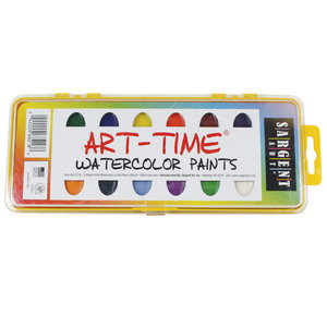Sargent Art Art-Time 16 Semi- Moist Oval Set, 12 Sets