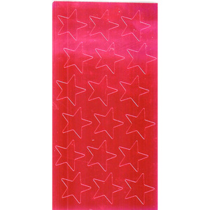 Eureka Presto-Stick Foil Star Stickers, 3/4&quot; Red, 175/Pack, 12 Packs