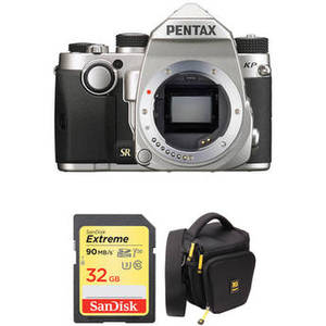 KP DSLR Camera Body with Accessory Kit (Silver)