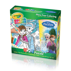 Cardinal Supplies Crayola Color Wonder Puzzle - Disney Frozen: 60 Pcs