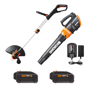40V GT 3.0 12" Trimmer/Edger and Turbine Blower w/ 2 Batteries