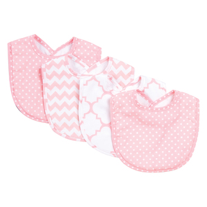 Trend Lab Pink Sky 4 Pack Bib Set
