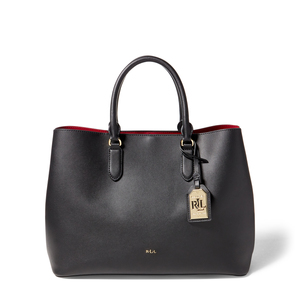 Leather Marcy Tote Black