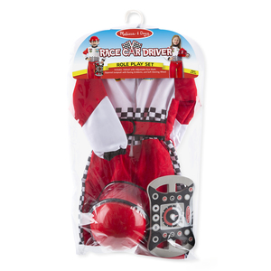 Race Car Driver Role Play Costume Set Ages 3-6 Years