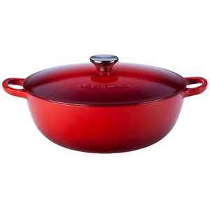 Enameled Cast Iron 4.5Qt Soup Pot Cerise