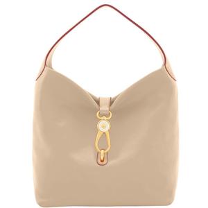 Florentine Logo Lock Shoulder Bag