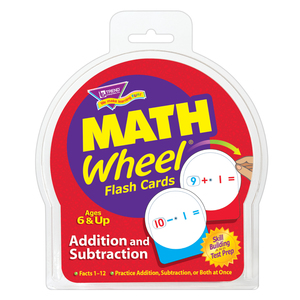 Trend Addition and Subtraction Math Wheel&#174; Flash Cards, 3 Packs