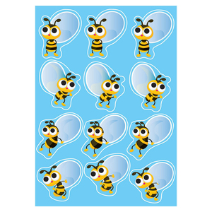 Ashley Die-Cut Magnets, Bees, 12 Per Pack, 6 Packs