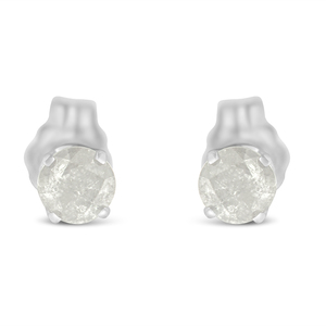 Original Classics Sterling Silver 1/2ct TDW Diamond Certified Stud Earrings (I-J,I3-Promo)