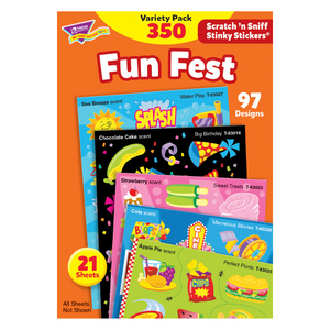 Trend Fun Fest Stinky Stickers&#174; Variety Pack, 350 per Pack, 3 Packs
