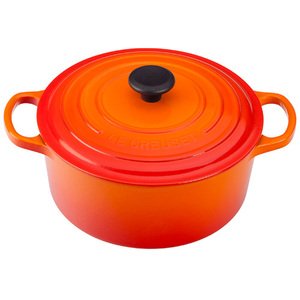3.5qt Signature Cast Iron Round French Oven Flame