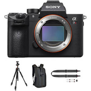 Alpha a7R III Mirrorless Digital Camera (Body Only) with Tripod, Backpack & Neck Strap Kit