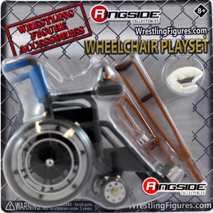 WWE Wheelchair Playset (Blue) -  Ringside Exclusive Toy Wrestling Action Figure Accessories Pack