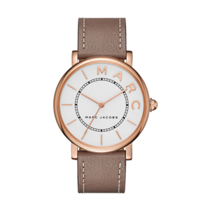 Marc Jacobs Roxy Cement Leather Strap Watch