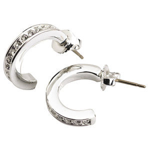 Lauren Ralph Lauren Channel Set Hoop Earrings