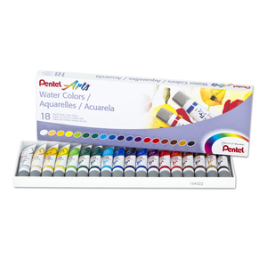 Pentel  Arts Watercolor Set, 18 Colors