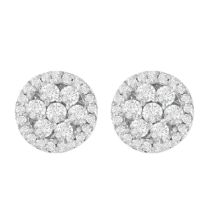 14k White Gold 1ct TDW White Diamond Screw-back Earrings (H-I, I1-I2)