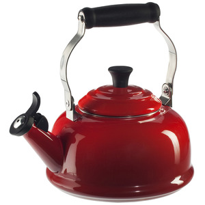 Enamel on Steel 1.7 Qt Whistling Kettle Cherry