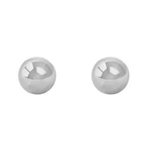 Sterling Silver 9mm High Polish Ball Stud Earrings
