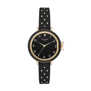 kate spade Polka Dot Silicone Park Row Watch