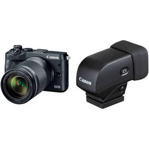 EOS M6 Mirrorless Digital Camera with 18-150mm Lens and Electronic Viewfinder Kit (Black)