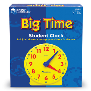 Learning Resources Big Time™ Student Clock, Pack of 3