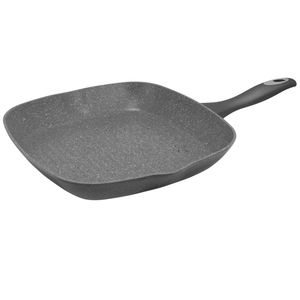 Oster Caswell 11 inch Square Aluminum Grill Pan in Grey Marble