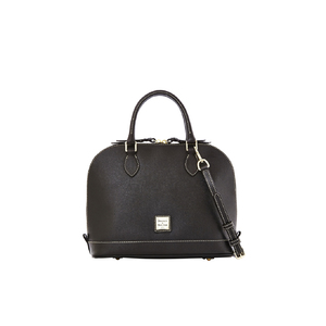 Saffiano Zip Satchel
