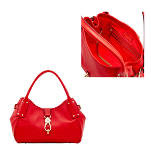 Belvedere Medium Logo Lock Satchel