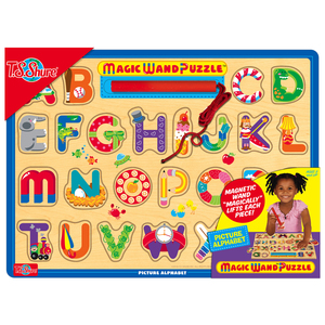TS Shure Learn your ABCs Wooden Magnetic Magic Wand Puzzle