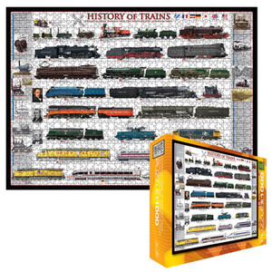EuroPuzzles History of Trains: 1000 Pcs