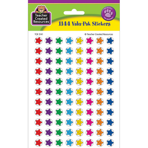 Teacher Created Resources Mini Smiley Stars Valu-Pak Stickers, 6 Packs