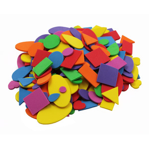 Charles Leonard, Inc. Foam Shapes, Assorted Colors - 720 per pack, 6 packs total