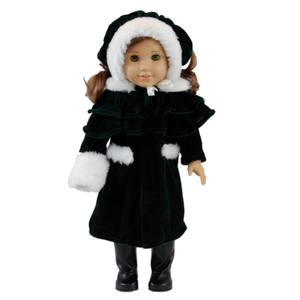 The Queen's Treasures 1914 Style Winter Coat, Cape, Doll Hat & Muff Fits 18&quot; American Girl&#174; Doll Clothes & Accessories