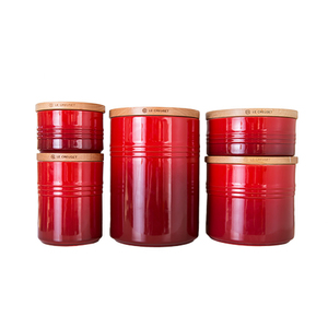 5pc Canister Set Cherry