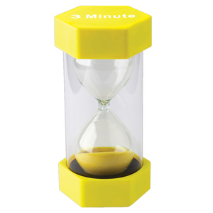 Teacher Created Resources 3 Minute Sand Timer - Large, Set of 2