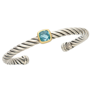 Blue Topaz Cuff Bracelet