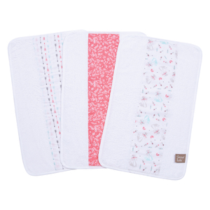 Trend Lab Fox and Feathers 3 Pack Jumbo Burp Cloth Set