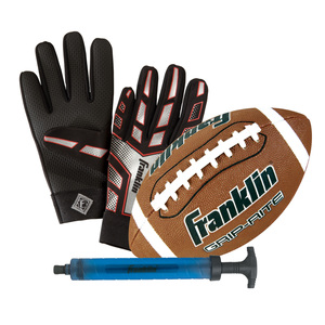 Franklin Sports GRIP RITE&#174; Jr. Ball and Receiver's Glove Set