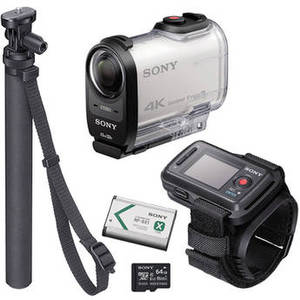 FDR-X1000V 4K Action Cam Beginners Kit with Live View Remote
