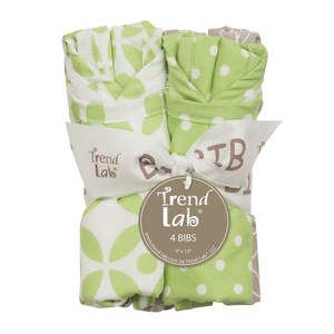 Trend Lab Lauren 4 Pack Bib Set