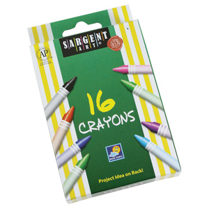 Sargent Art Crayons, Regular Size - 16 Colors, 36 Boxes
