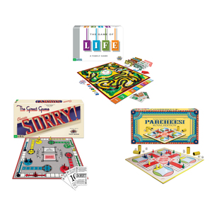Classic Game Pack - Parcheesi Game of Life and Sorry!