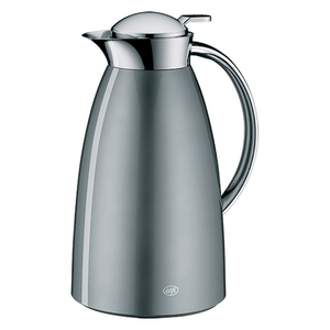 1L Gusto Glass Vacuum Insulated Metal Carafe Gray
