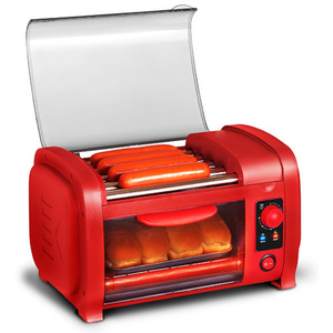 Cuisine Hot Dog Roller/Toaster Oven Red