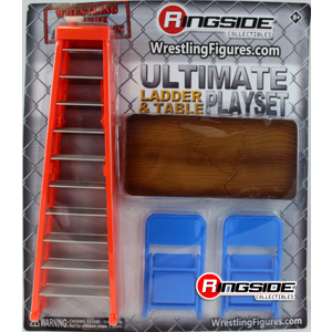WWE Ultimate Ladder & Table Play Set (Orange) -  Ringside Exclusive Toy Wrestling Action Figure Accessories Pack