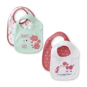 Little Wonders Infant Girls' 4-Pack Bibs - Daddy's Girl